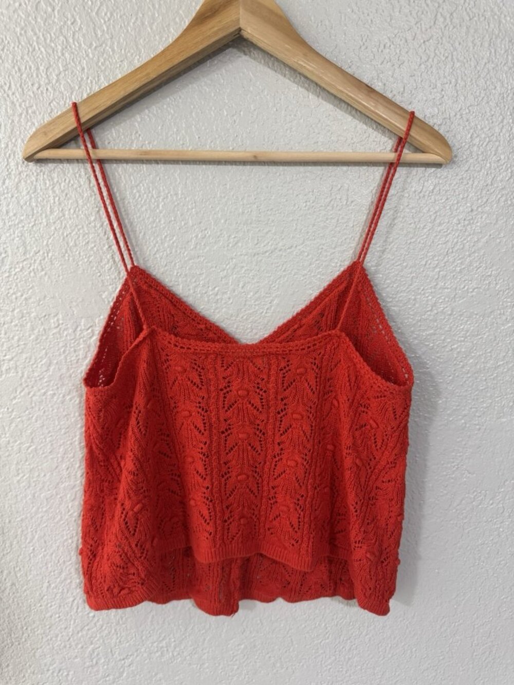 Sézane Francisco Knit Tank Top Red Medium - Picture 9 of 9